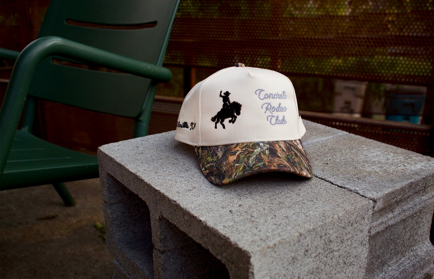 Concrete Rodeo Club Camo Brim Snapback